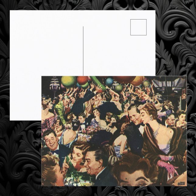 Vintage födelsedagsfestballonger, Hollywood-tema Vykort (Skapare uppladdad)