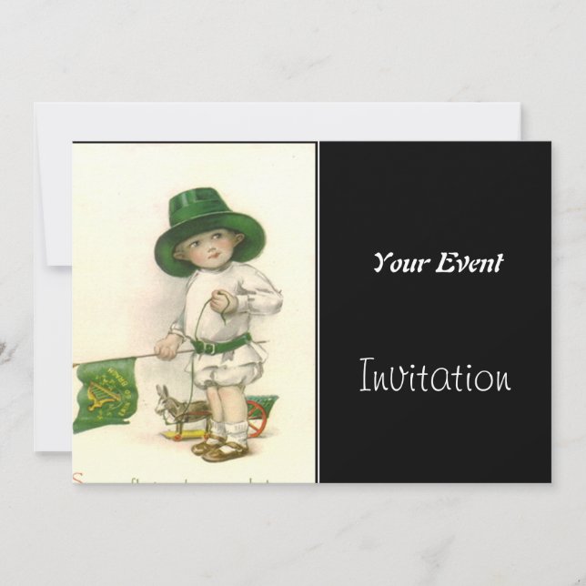 Vintage födelsedagsinbjudan inbjudningar (Framsida)