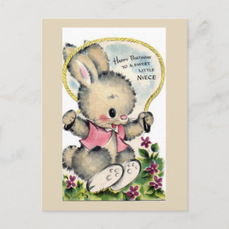 Vintage födelsedagskort vykort