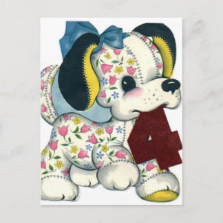 Vintage födelsedagskort vykort