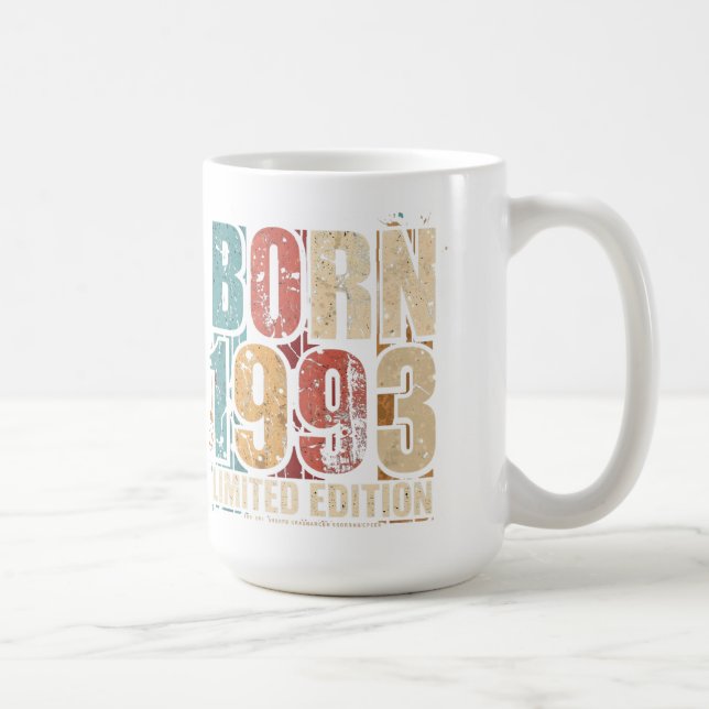 Vintage Födelsedagsmugg från 1993 - Åldrad till pe Kaffemugg (Höger)