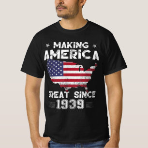 Vintage födelsedagspresent som gör Amerika Under T Shirt