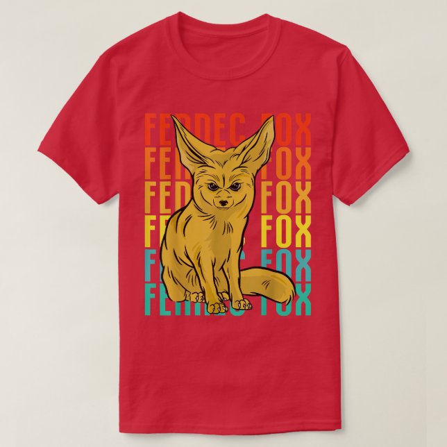 Vintage Foes Fennec Fo T Shirt (Design framsida)