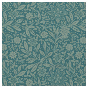 Vintage Foliage & Blommönster Tyg