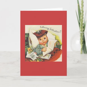 Vintage - följ instruktionerna? kort