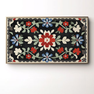 Vintage folkkonst design poster