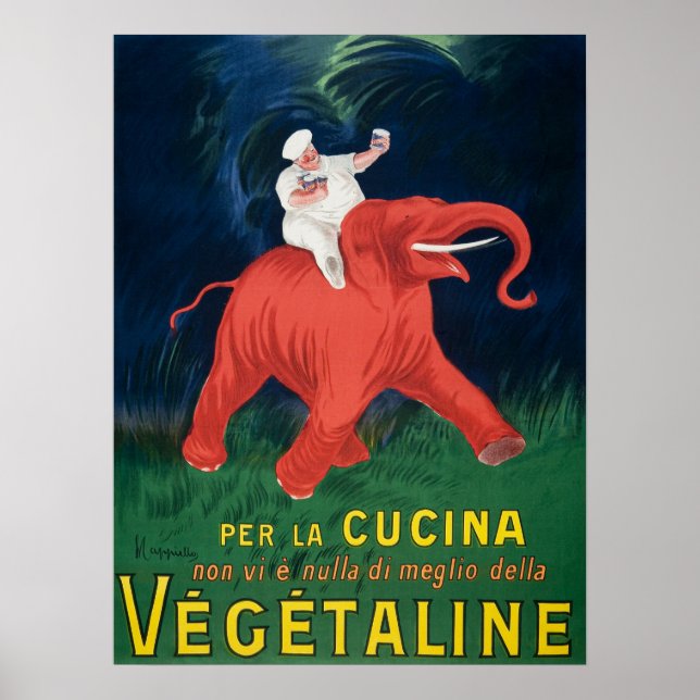 Vintage Food Advertisement Poster (Framsidan)