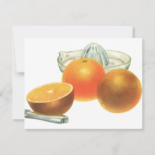 Vintage Food Fruit, Ripe Oranges Juicer Breakfast
