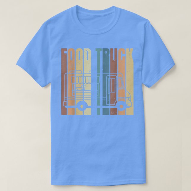 Vintage Food Lastbil T Shirt (Design framsida)