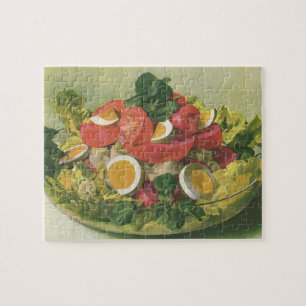Vintage Food, Organic Mixed Grönt Mesclun Salad Pussel