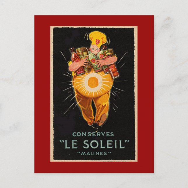 Vintage Food Postcard Vykort (Framsida)