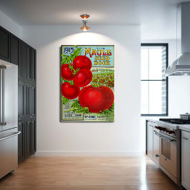 Vintage Food Tomato Seed  Cooking Kitchen Poster