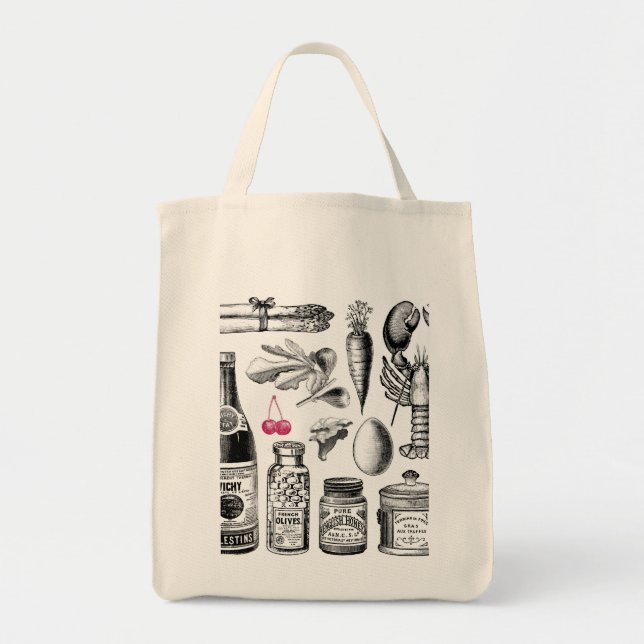 Vintage Foodie Tygkasse (Framsidan)