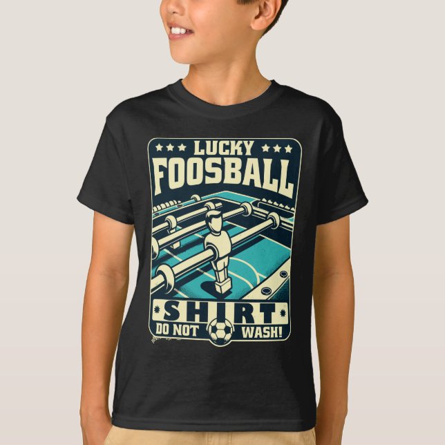 Vintage Foosball Lucky Foosball Shirt T (Framsida)