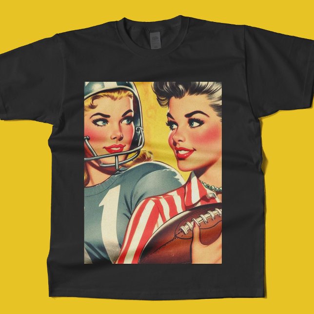 Vintage Football Girls T Shirt (Skapare uppladdad)