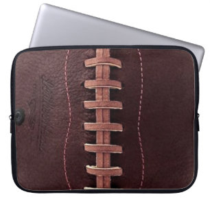 Vintage Football Leather Snöre Sports Laptop Fodral
