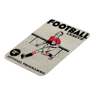 Vintage Football-programmet Magnet