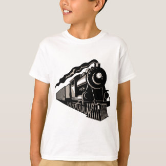 vintage för ångatåglokomotiv t-shirt