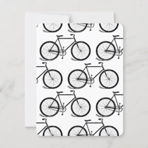 Vintage för antika cyklar Bike Art ANPASSNINGSBAR Inbjudningar