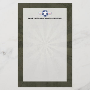 Vintage för arméluftkår brevpapper