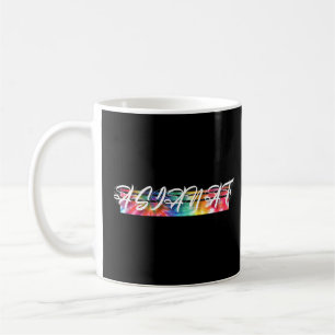 Vintage för asiatisk Af Tie Dye Coola Inspired Kaffemugg
