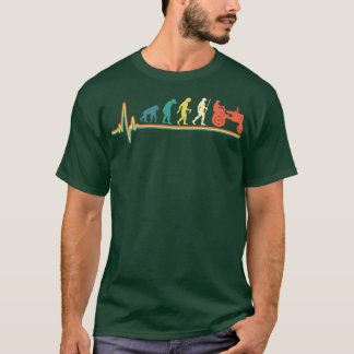 vintage för återgång till traktorns vintage hjärts t shirt
