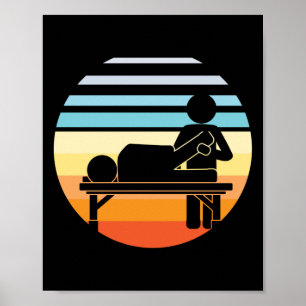 Vintage för återsändande av terapiassistent vid be poster