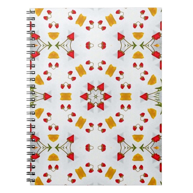 Vintage för atomcentrets blomma anteckningsbok (Framsidan)