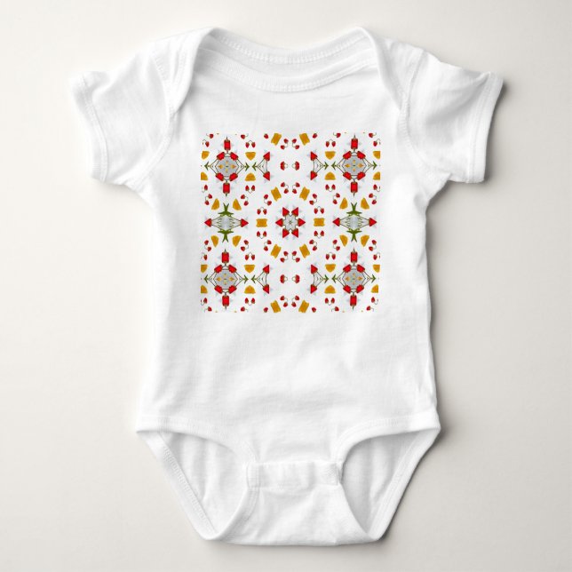 Vintage för atomcentrets blomma t shirt (Framsida)