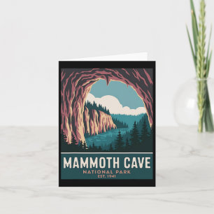 Vintage för att locka till mammoth Cave nationalpa Kort