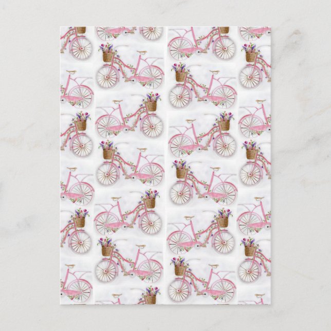 Vintage för  av söt vattenfärgsfärg vykort (Framsida)