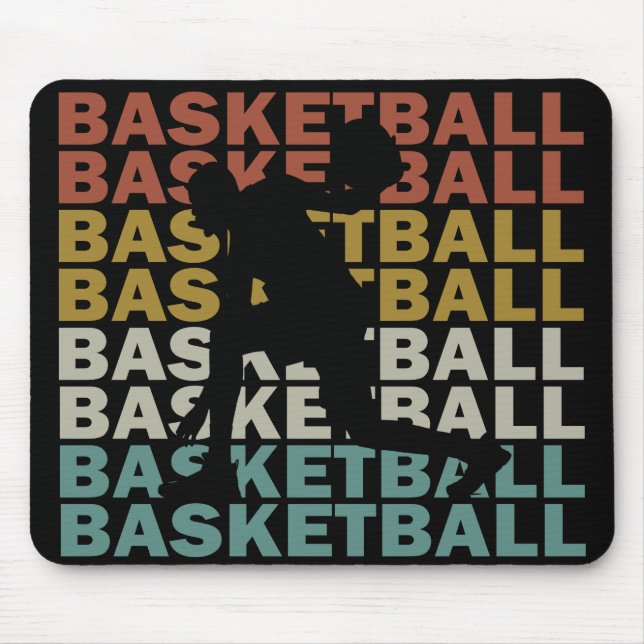 vintage för basket musmatta (Framsidan)