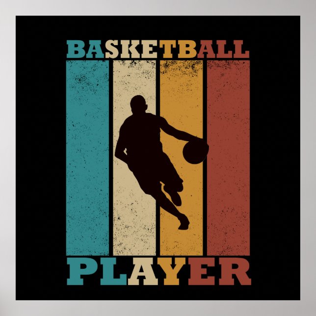 vintage för basket poster (Framsidan)