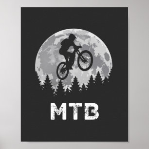 Vintage för bergscykel, MTB Poster