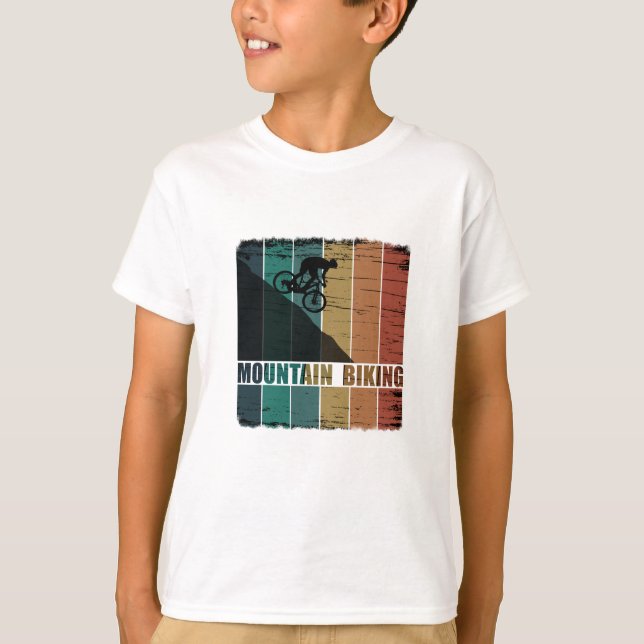 Vintage för bergspungning t shirt (Framsida)