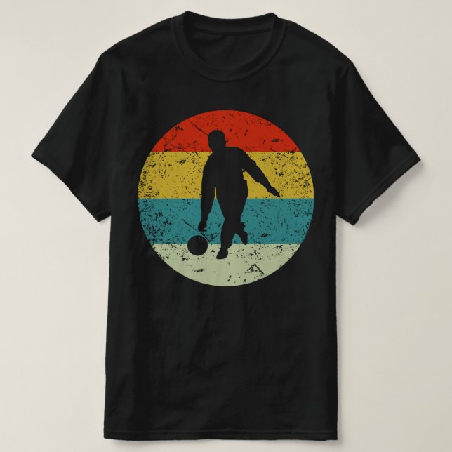 vintage för bowlingretro t shirt (Design framsida)