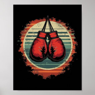 Vintage för Boxinghandskar Poster