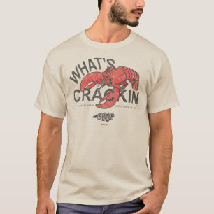 Vintage för Crackin Lobster Outer Banker NC OBX T Shirt