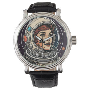 vintage för dam-astronaut armbandsur