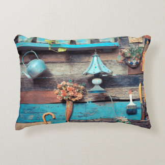 vintage för dekoration av trävägg hemma prydnadskudde