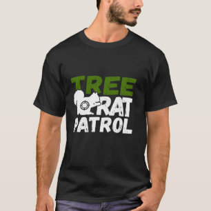 Vintage för ekorrel Hunting Träd Råtta Patrol Patr T Shirt