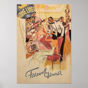 Vintage för färskrumsskydd poster