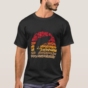 Vintage för fiskretro-prickar t shirt