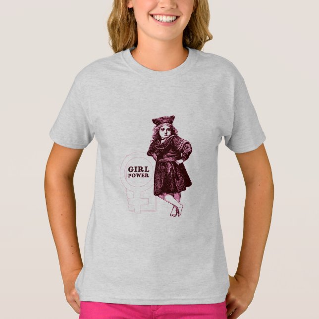 Vintage för Flickström T Shirt (Framsida)