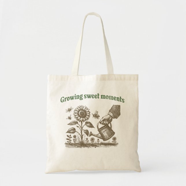 Vintage for Gardener's Growing Sweet Moments  Tygkasse (Framsidan)