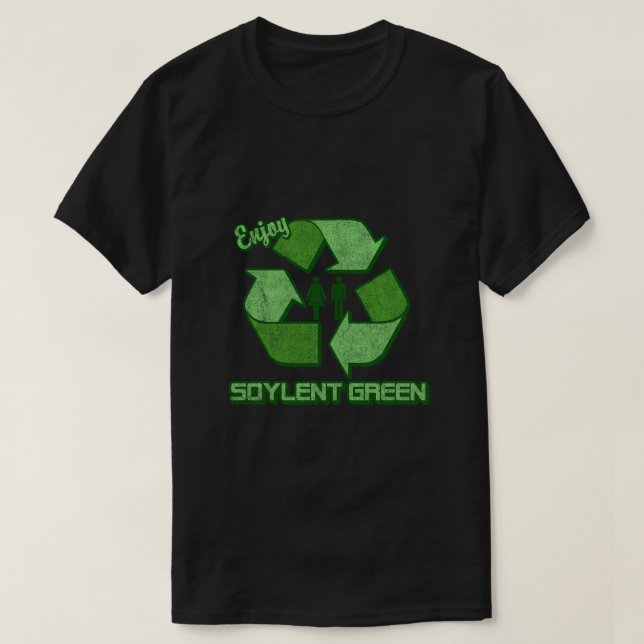Vintage för Grönt av mjukningsmedel T Shirt (Design framsida)