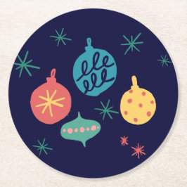 Vintage för Grönten Boll Gult Underlägg Papper Rund