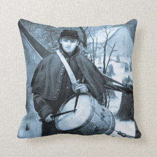 Vintage för inbördeskrighandelsresandepojke kudde