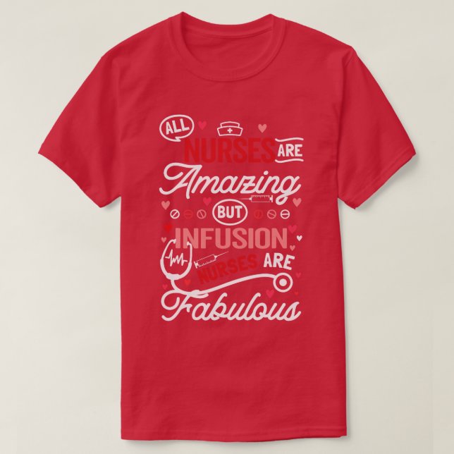 Vintage för infusionssjuksköterska t shirt (Design framsida)