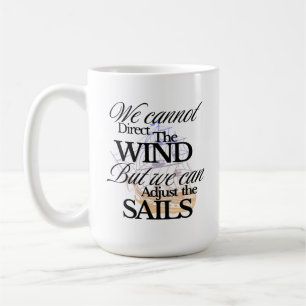 Vintage för inspirerande svartvit grafik kaffemugg
